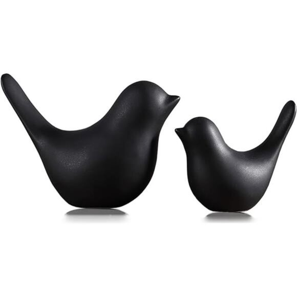 Small Animal Statues Home Decor Modern Style Black Decorative Ornaments - Picture 7 of 7